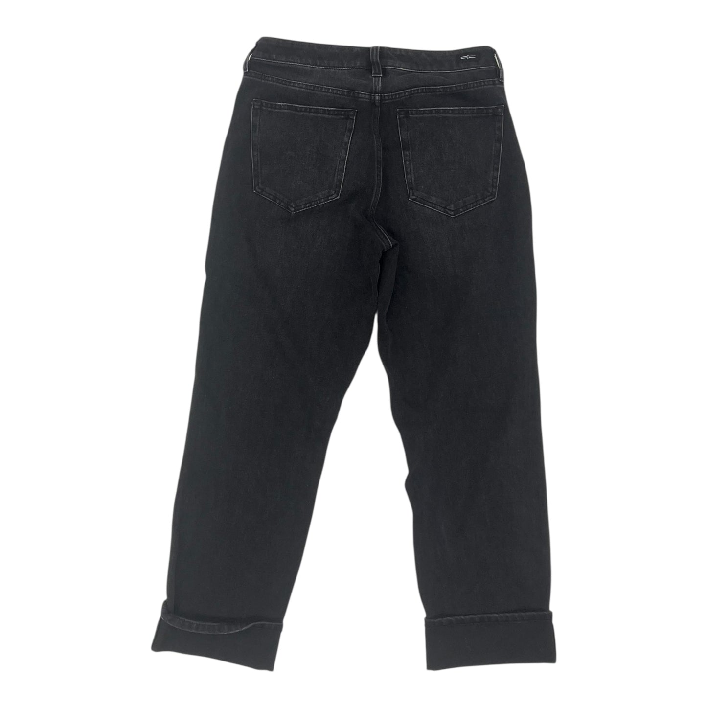 Jeans Straight By Liverpool In Black Denim, Size:10