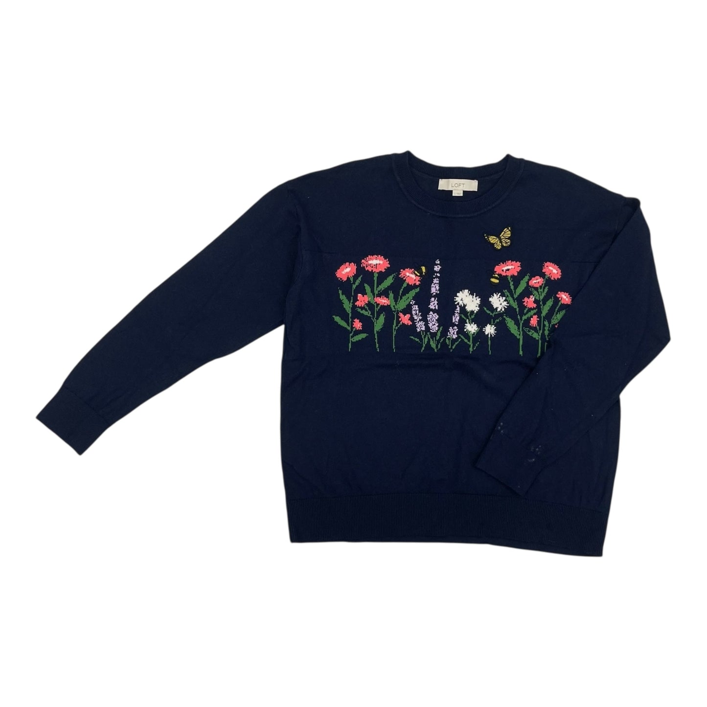 Sweater By Loft In Navy, Size:L