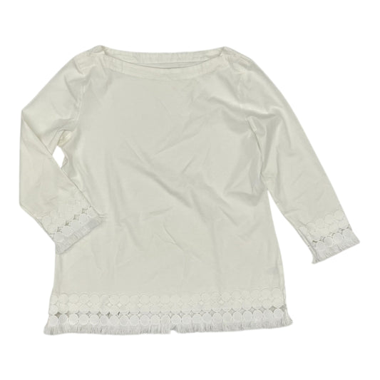 Top 3/4 Sleeve By Talbots In Cream, Size:S