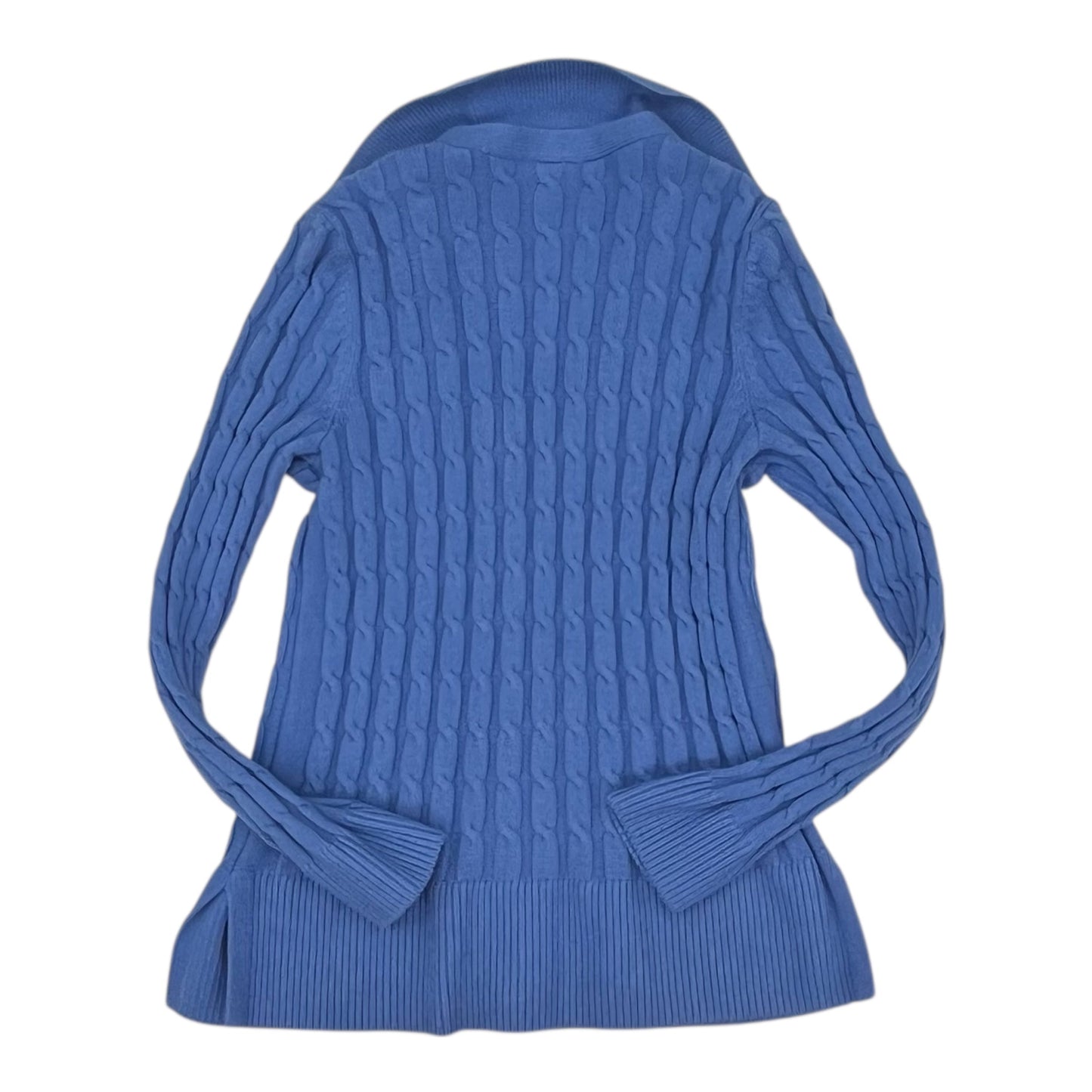 Sweater Cardigan By Talbots In Blue, Size:L