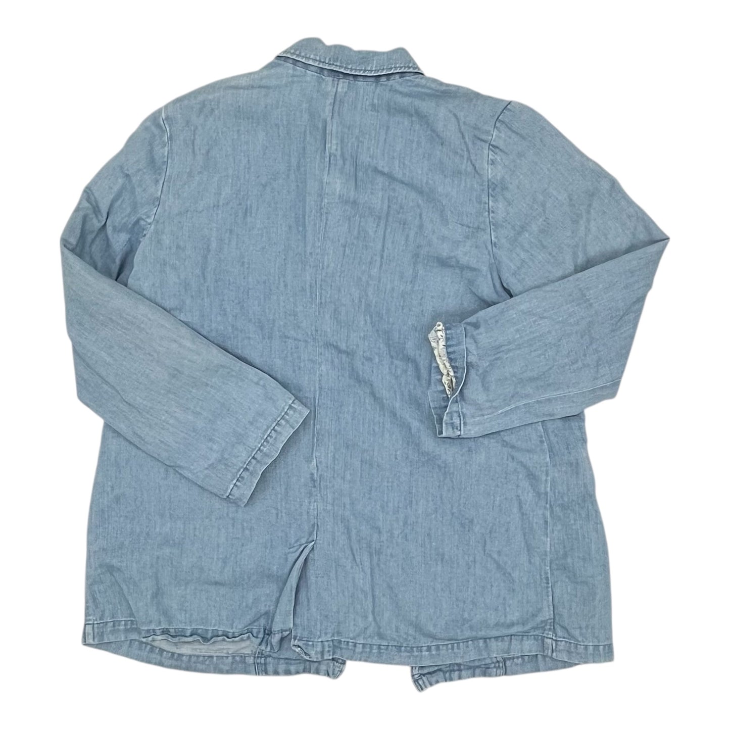 Blazer By J. Jill In Blue Denim, Size:L