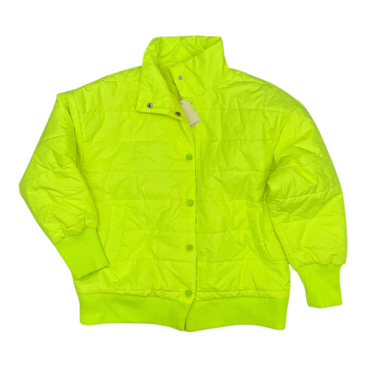 Jacket Puffer & Quilted By Jodifl In Yellow, Size:M