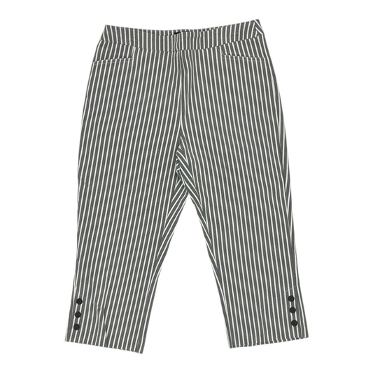 Pants Cropped By Cme In Grey & White, Size:L