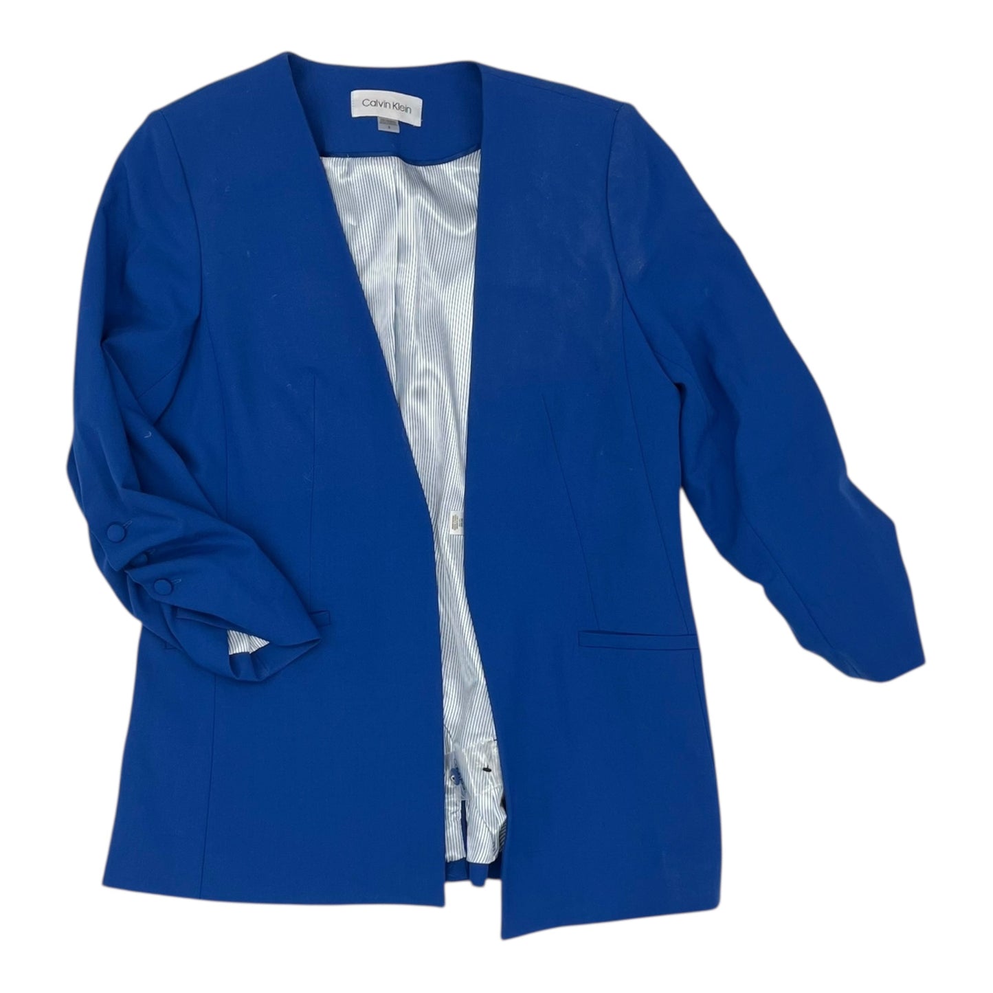 Blazer By Calvin Klein In Blue, Size:8