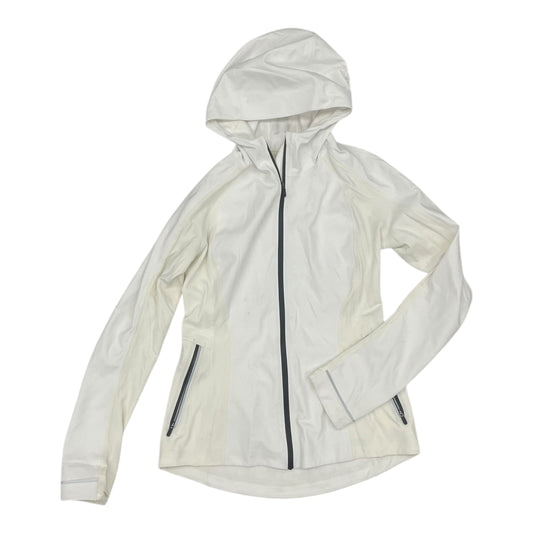 Athletic Jacket By Lululemon In White, Size:S