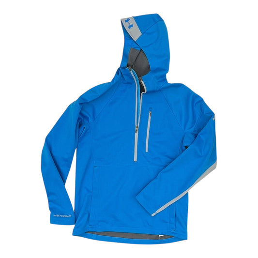 Athletic Sweatshirt Hoodie By Under Armour In Blue, Size:M