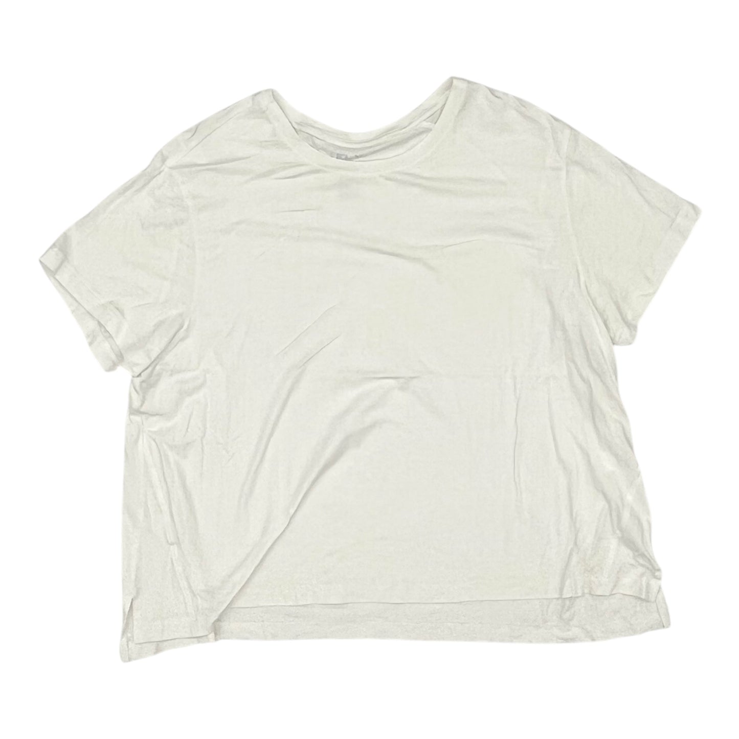 Athletic Top Ss By Flx In White, Size:Xxl