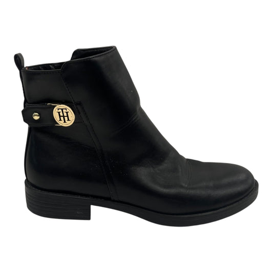 Boots Ankle Flats By Tommy Hilfiger In Black, Size:7