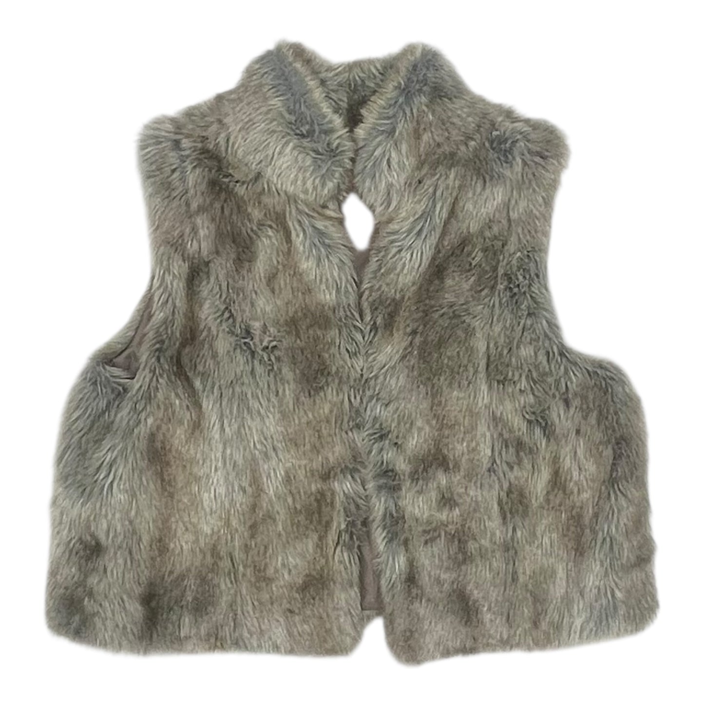 Vest Faux Fur & Sherpa By Elle In Tan, Size:Xl
