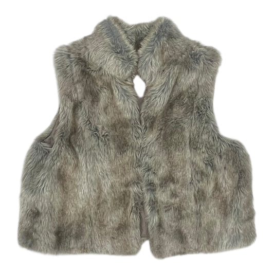 Vest Faux Fur & Sherpa By Elle In Tan, Size:Xl