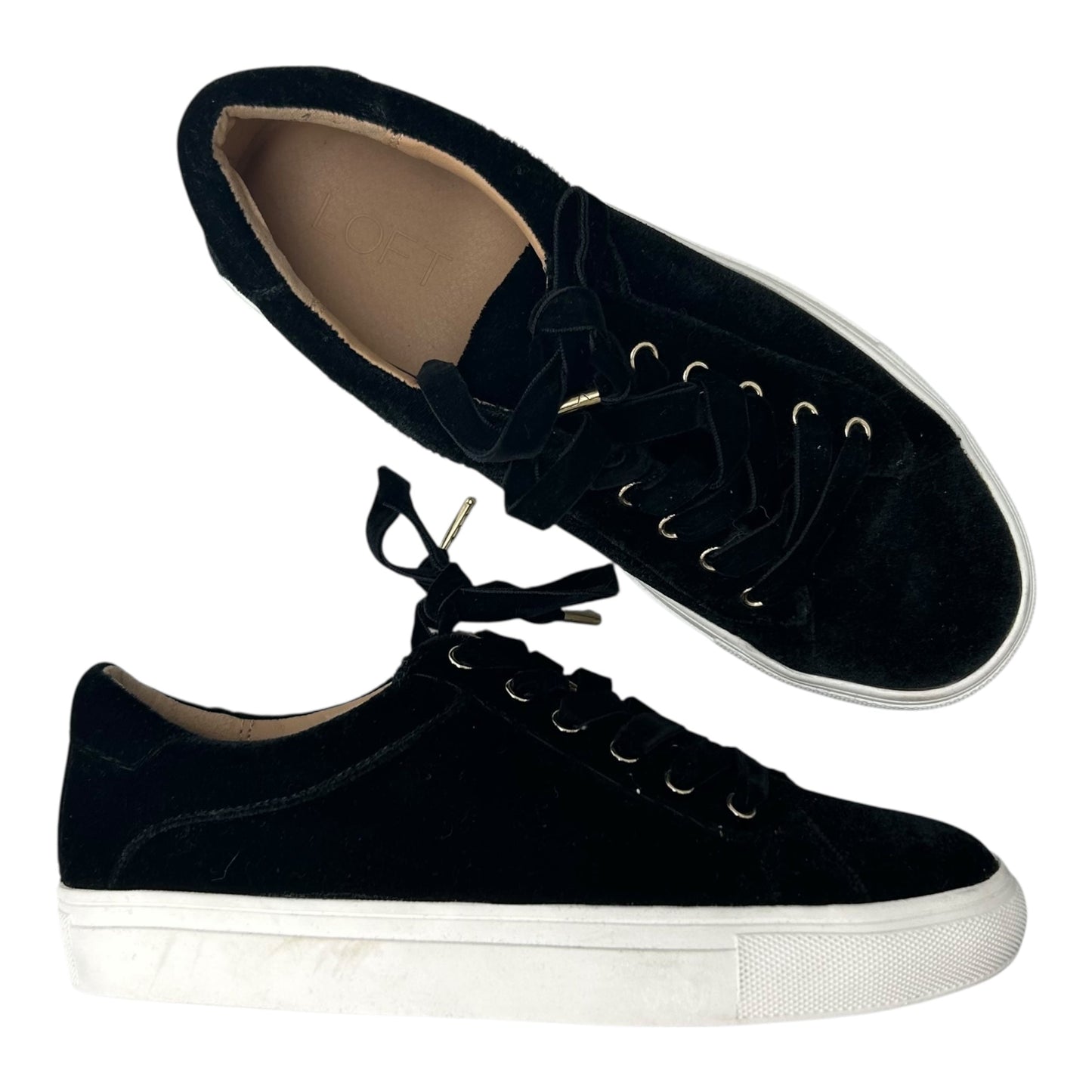 Shoes Sneakers By Loft In Black, Size:7.5