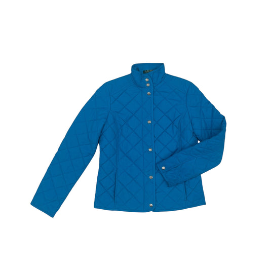 Jacket Puffer & Quilted By Lauren By Ralph Lauren In Blue, Size:S