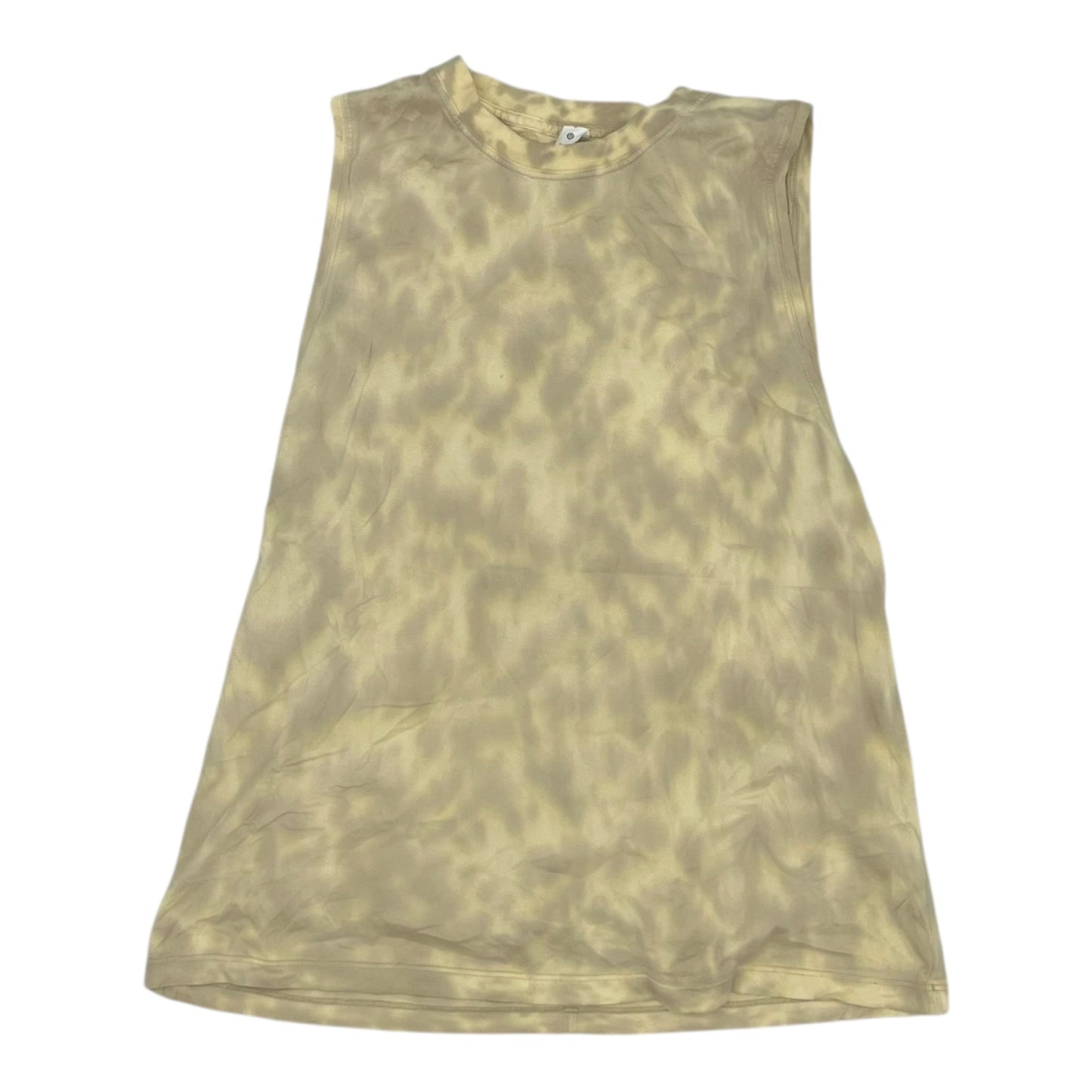 Athletic Tank Top By Lululemon In Tan, Size:S