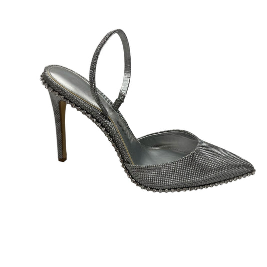 Shoes Heels Stiletto By Giani Bernini In Silver, Size:9.5
