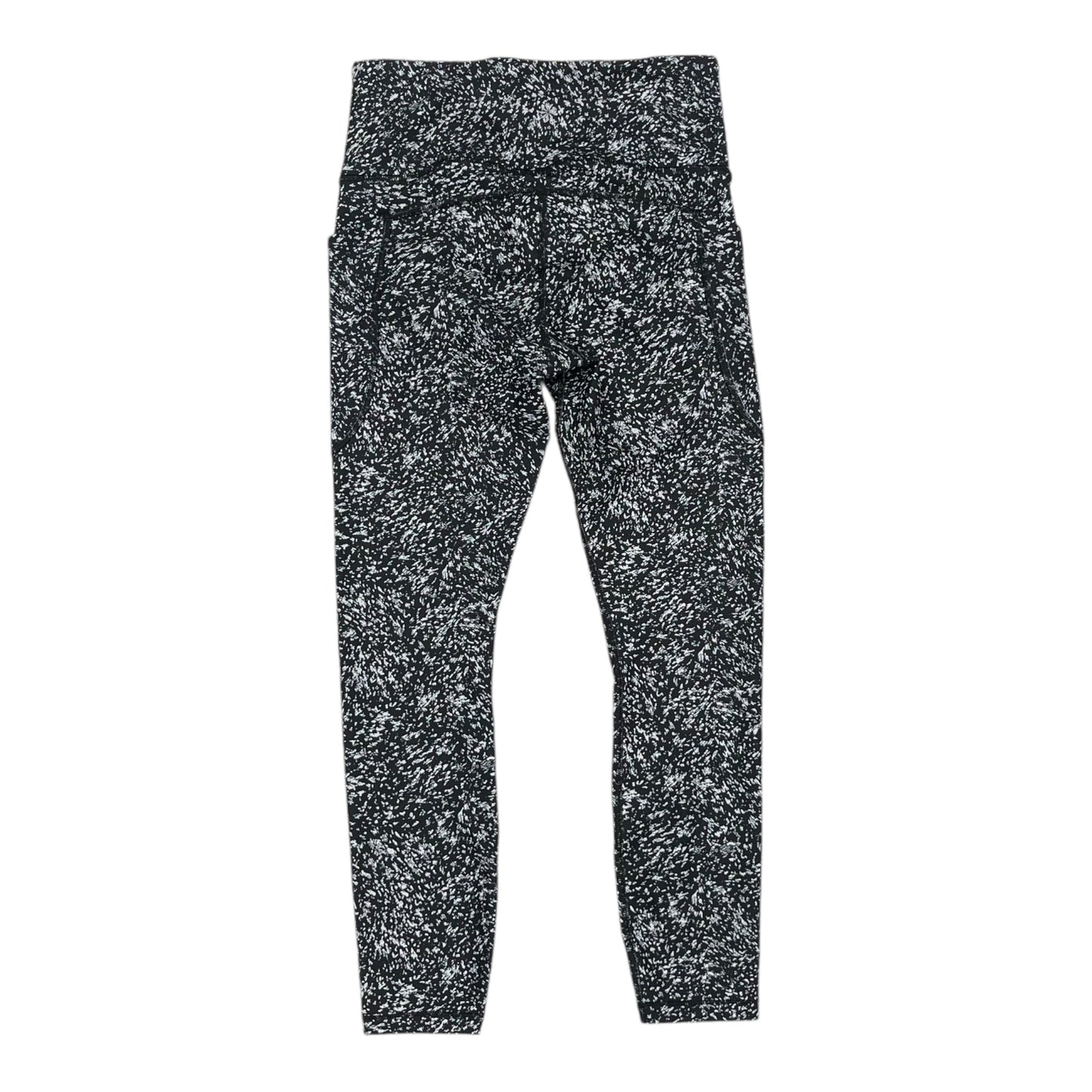Athletic Leggings By Athleta In Black & White, Size:S