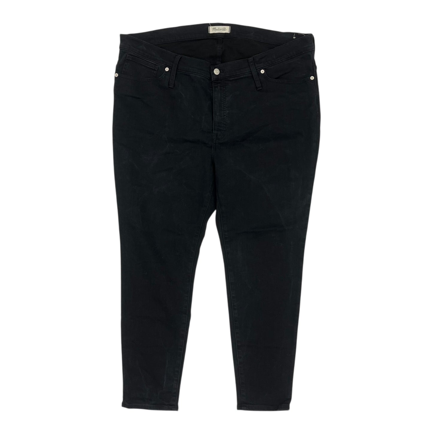Jeans Skinny By Madewell In Black Denim, Size:22