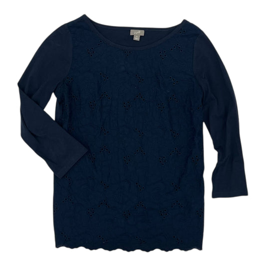 Top 3/4 Sleeve By J. Jill In Blue, Size:Xs
