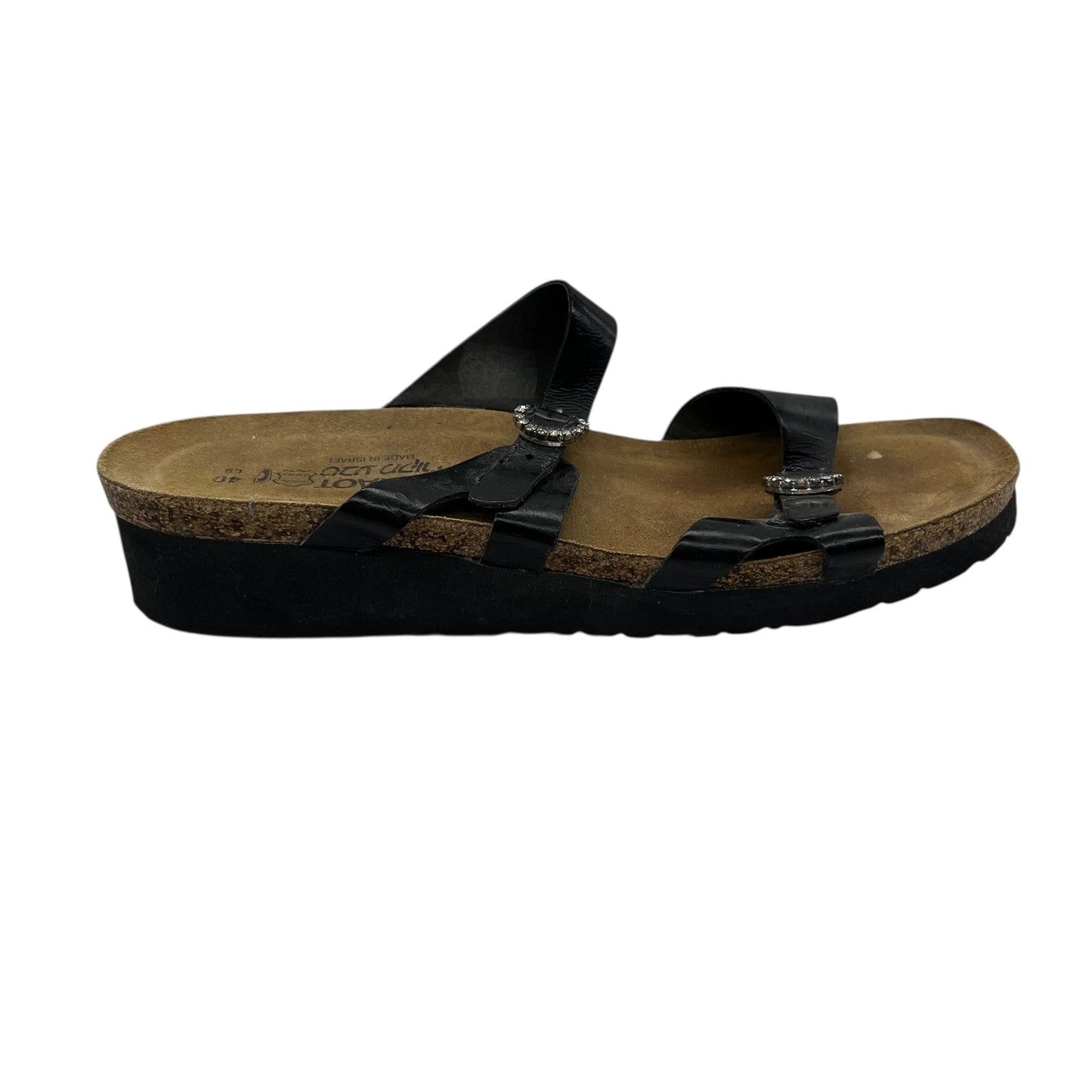 Sandals Flats By Naot In Black, Size:9