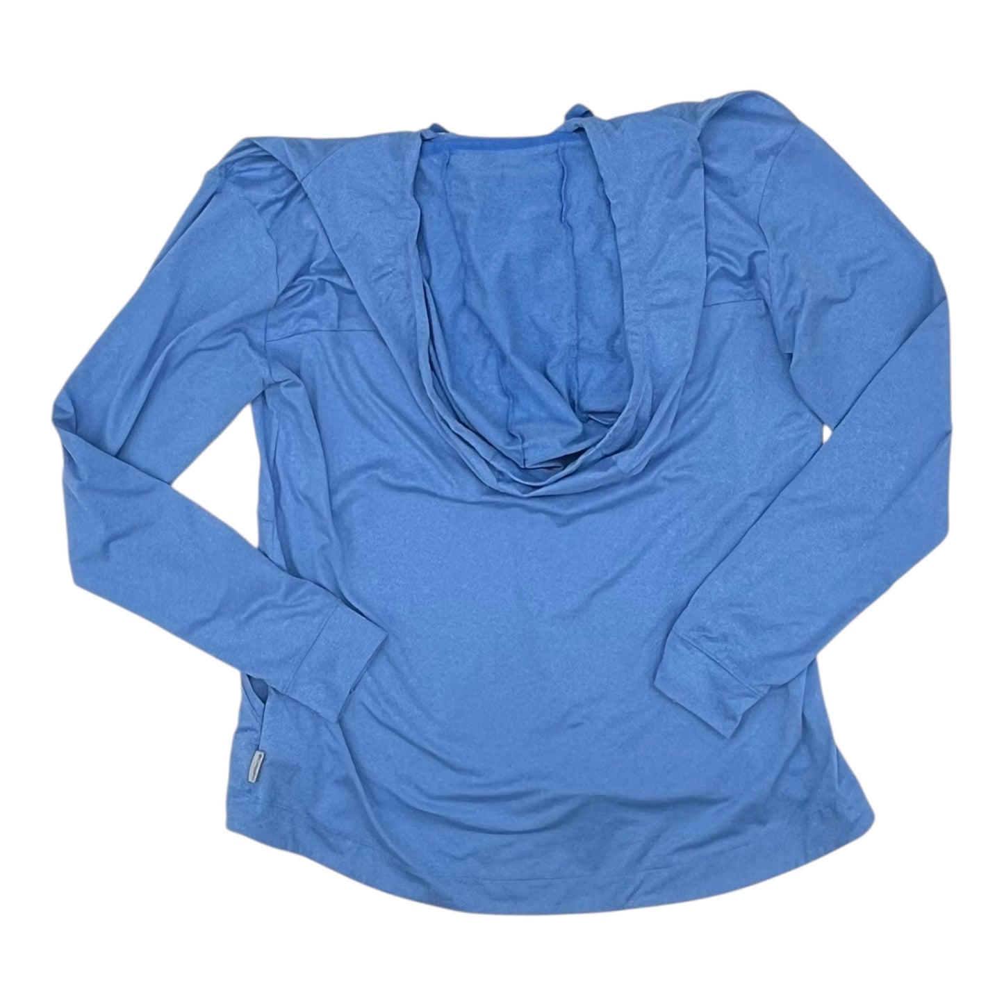 Athletic Top Ls Hoodie By Columbia In Blue, Size:L
