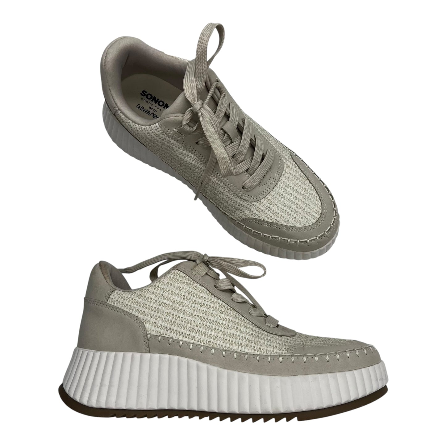 Shoes Sneakers Platform By Sonoma In Cream, Size:8