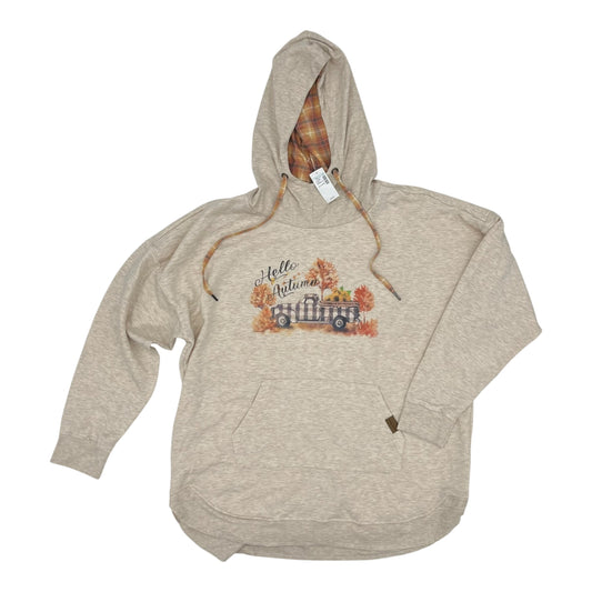 Sweatshirt Hoodie By Maurices In Tan, Size:Xxl