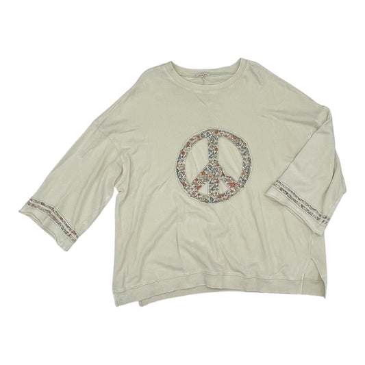 Top Ls By Easel In Cream, Size:L