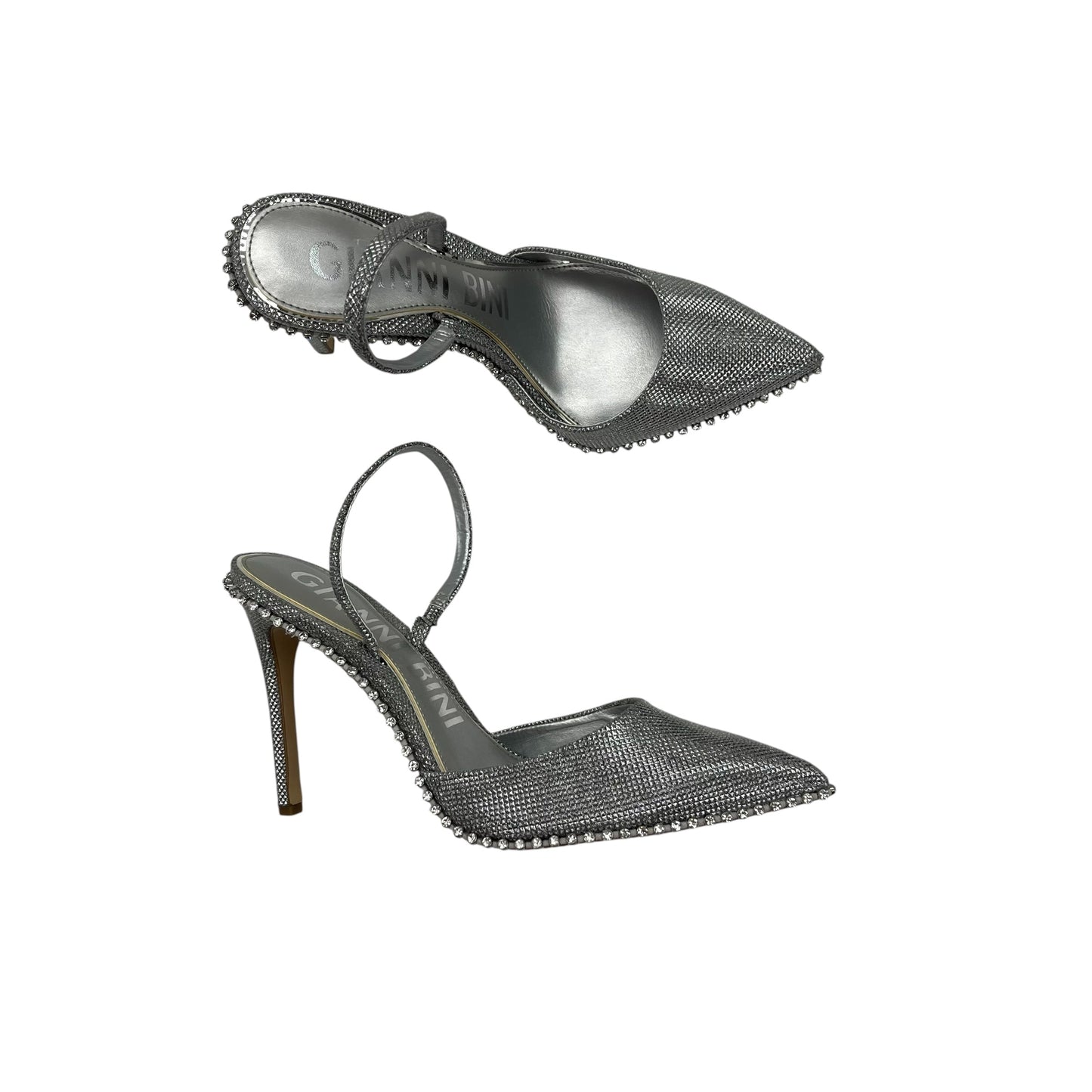 Shoes Heels Stiletto By Giani Bernini In Silver, Size:9.5