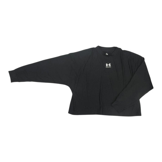 Athletic Top Ls Crewneck By Under Armour In Black, Size:L