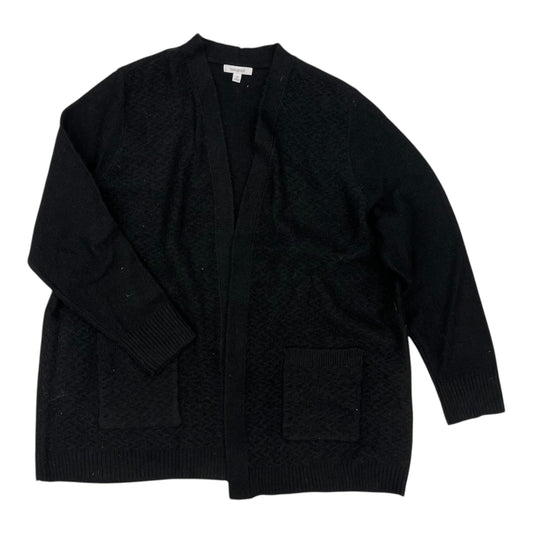 Sweater Cardigan By Clothes Mentor In Black, Size:2X