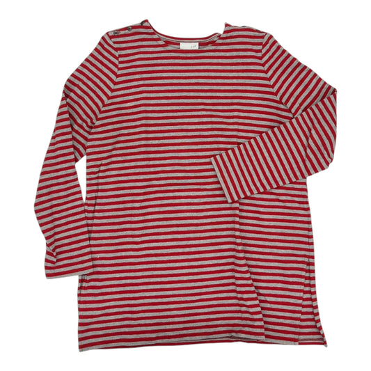 Top Ls By J. Jill In Grey & Red, Size:M