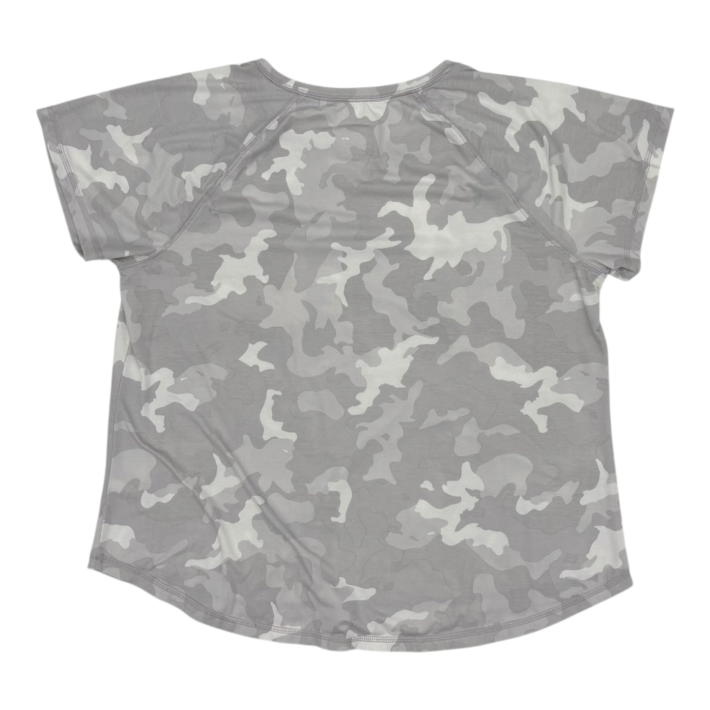 Athletic Top Ss By Tek Gear In Grey, Size:Xxl