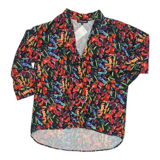 Blouse Ls By Clothes Mentor In Floral Print, Size:M