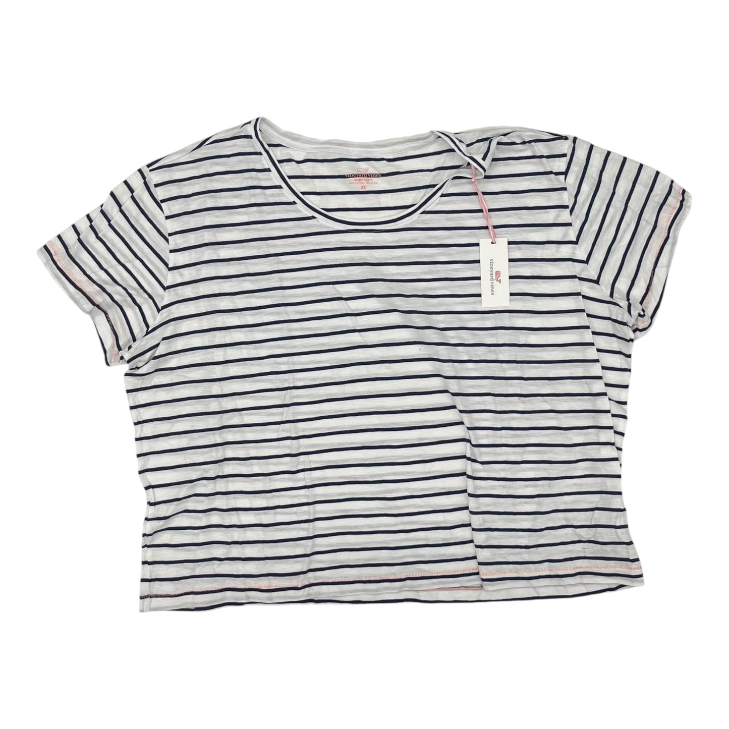 Top Ss By Vineyard Vines In Blue & White, Size:3X