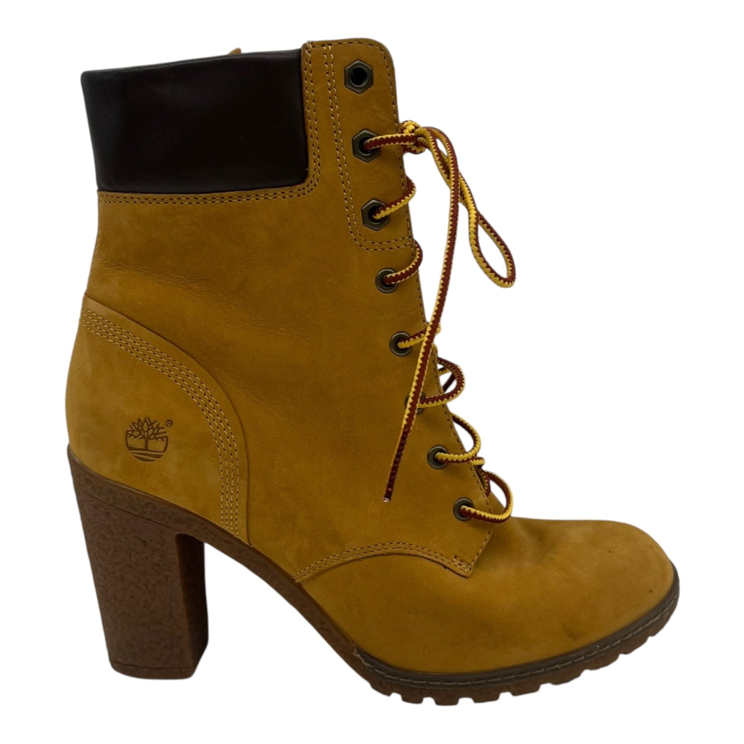 Boots Ankle Heels By Timberland In Brown, Size:7