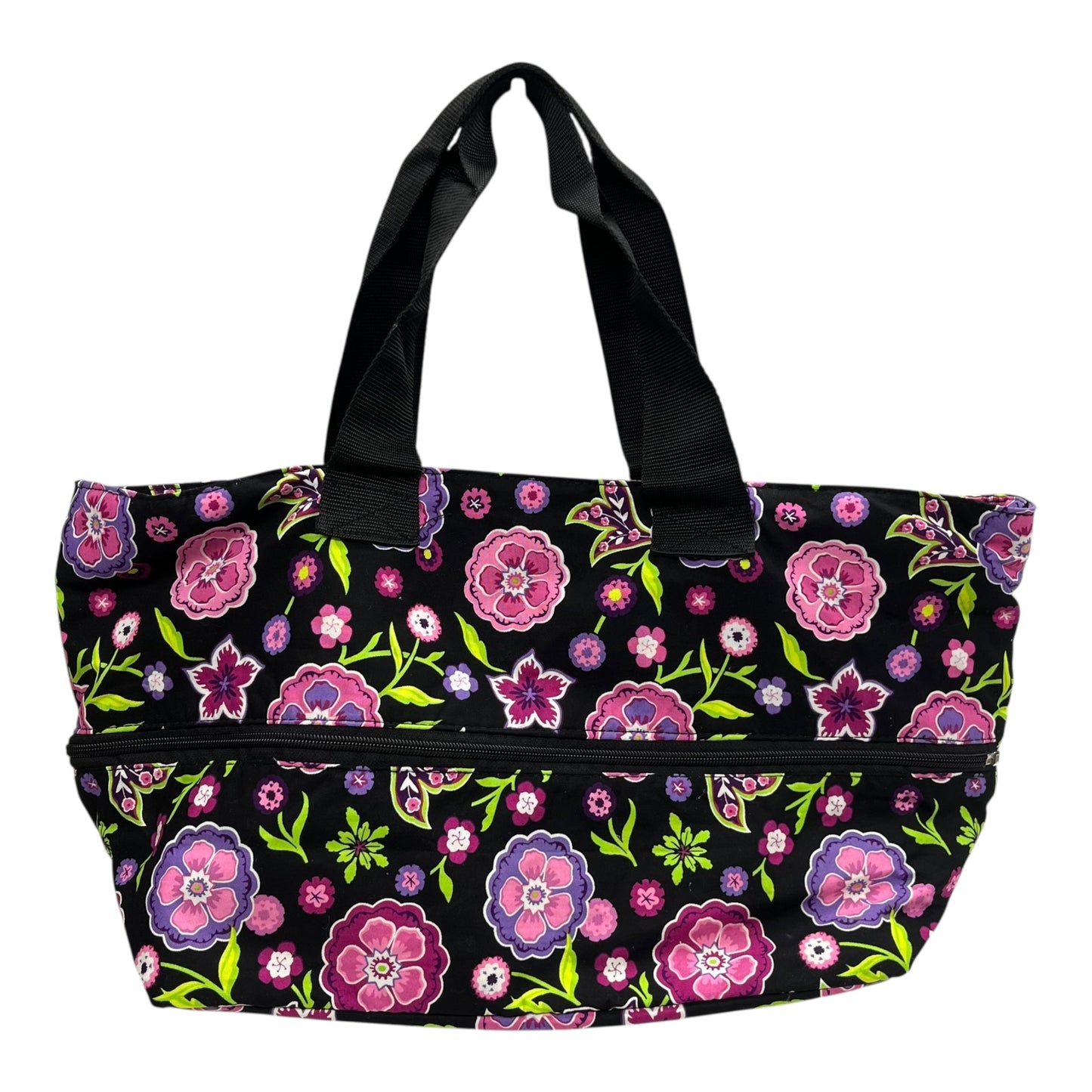 Handbag By Clothes Mentor In Black & Pink, Size:Large