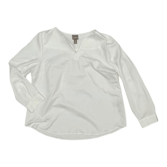 Blouse Ls By Chicos In White, Size:L