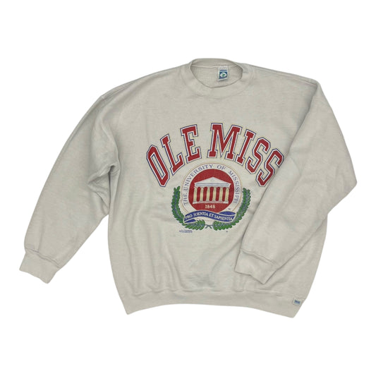Sweatshirt Crewneck By Clothes Mentor In Tan, Size:Xl