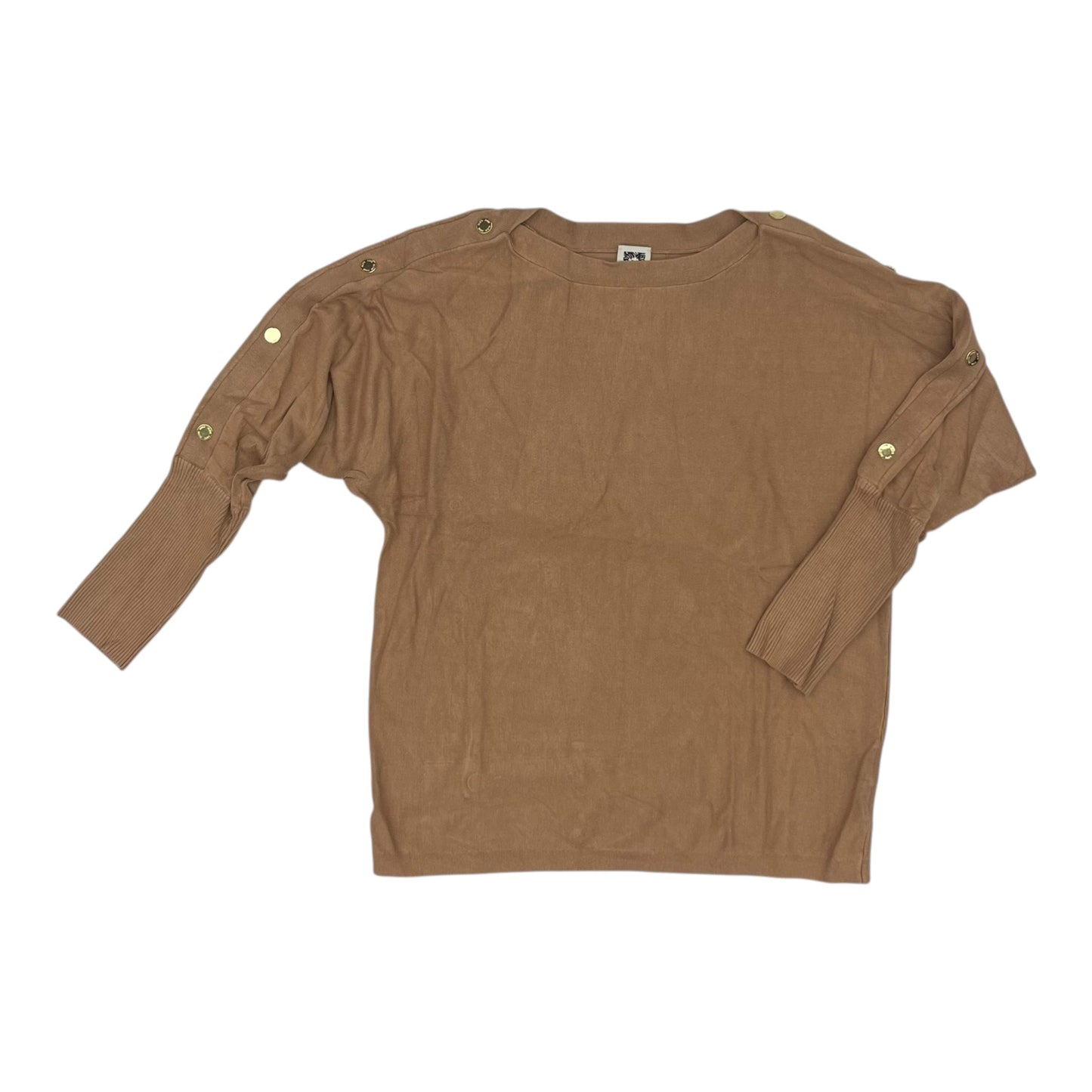 Sweater By Anne Klein In Tan, Size:L