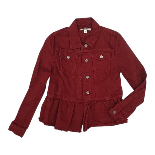 Jacket Denim By Miami In Red Denim, Size:S