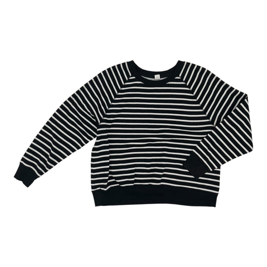 Sweatshirt Crewneck By Old Navy In Black & White, Size:L