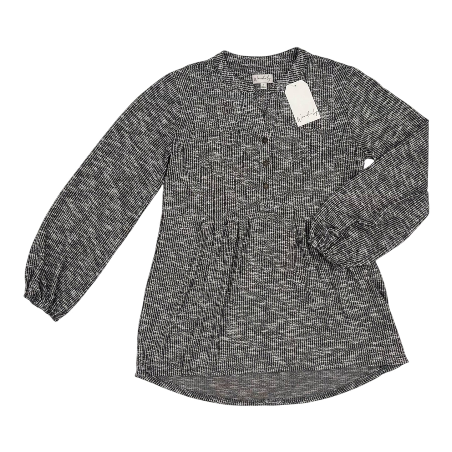 Top Ls By Wonderly In Grey, Size:S
