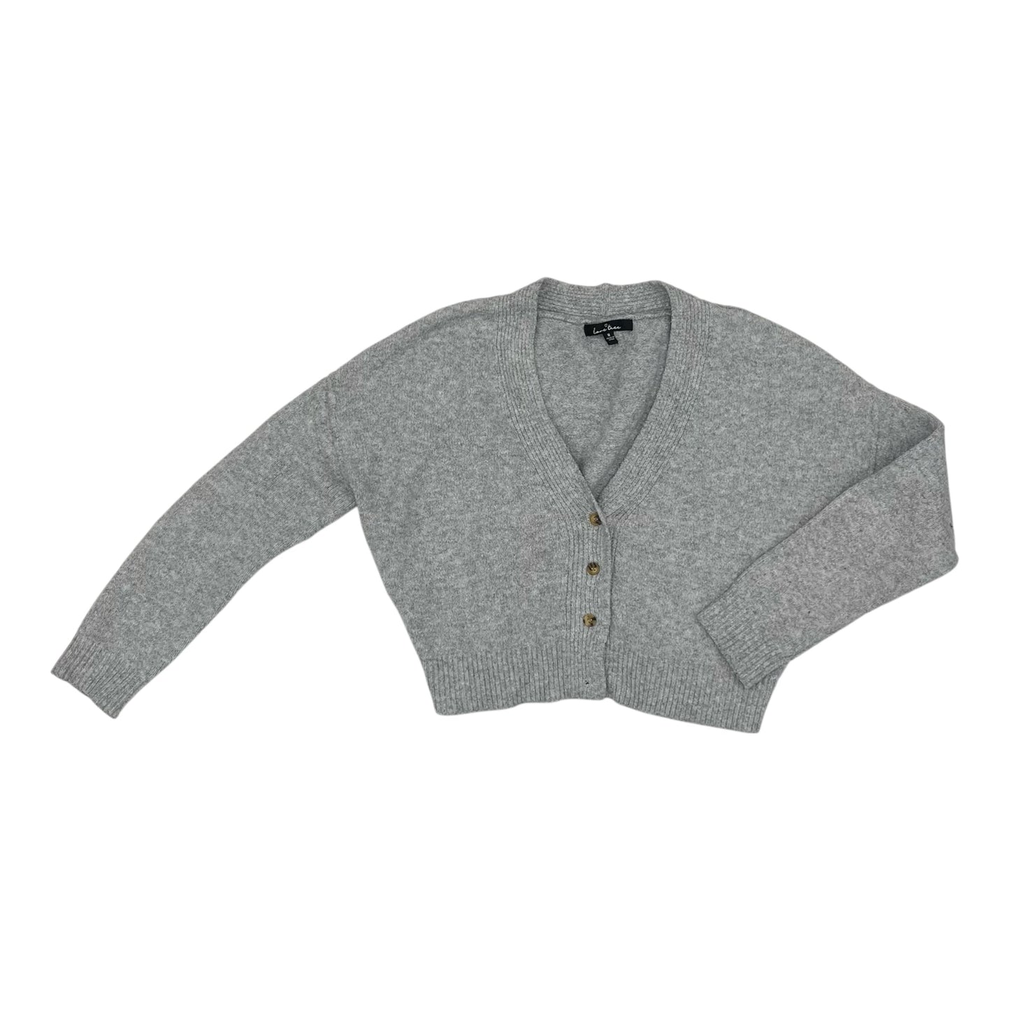 Sweater Cardigan By Love Tree In Grey, Size:M
