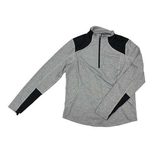 Athletic Top Ls Collar By Tek Gear In Grey, Size:Xl