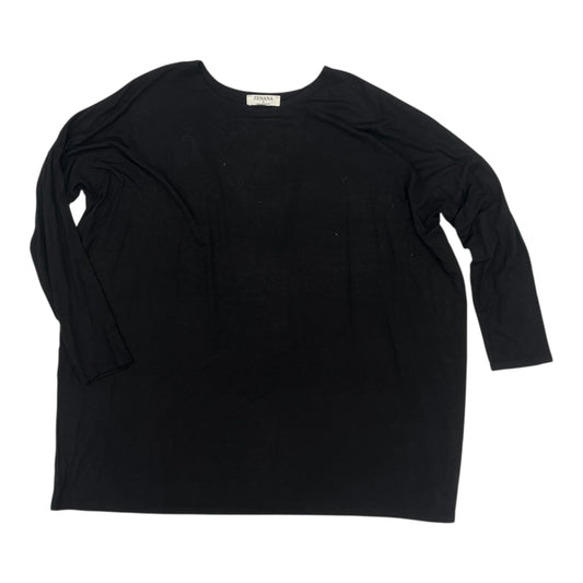 Top 3/4 Sleeve By Zenana In Black, Size:L