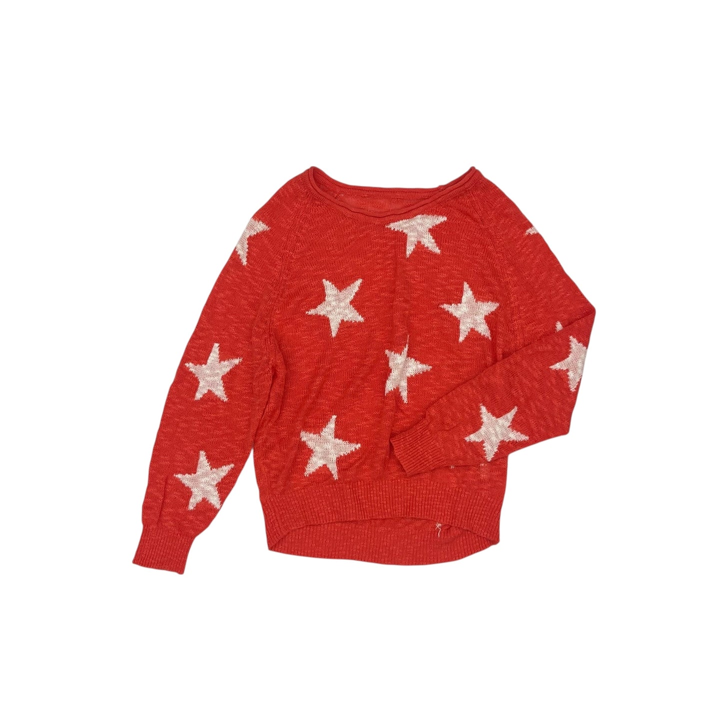 Sweater By Clothes Mentor In Red & White, Size:S