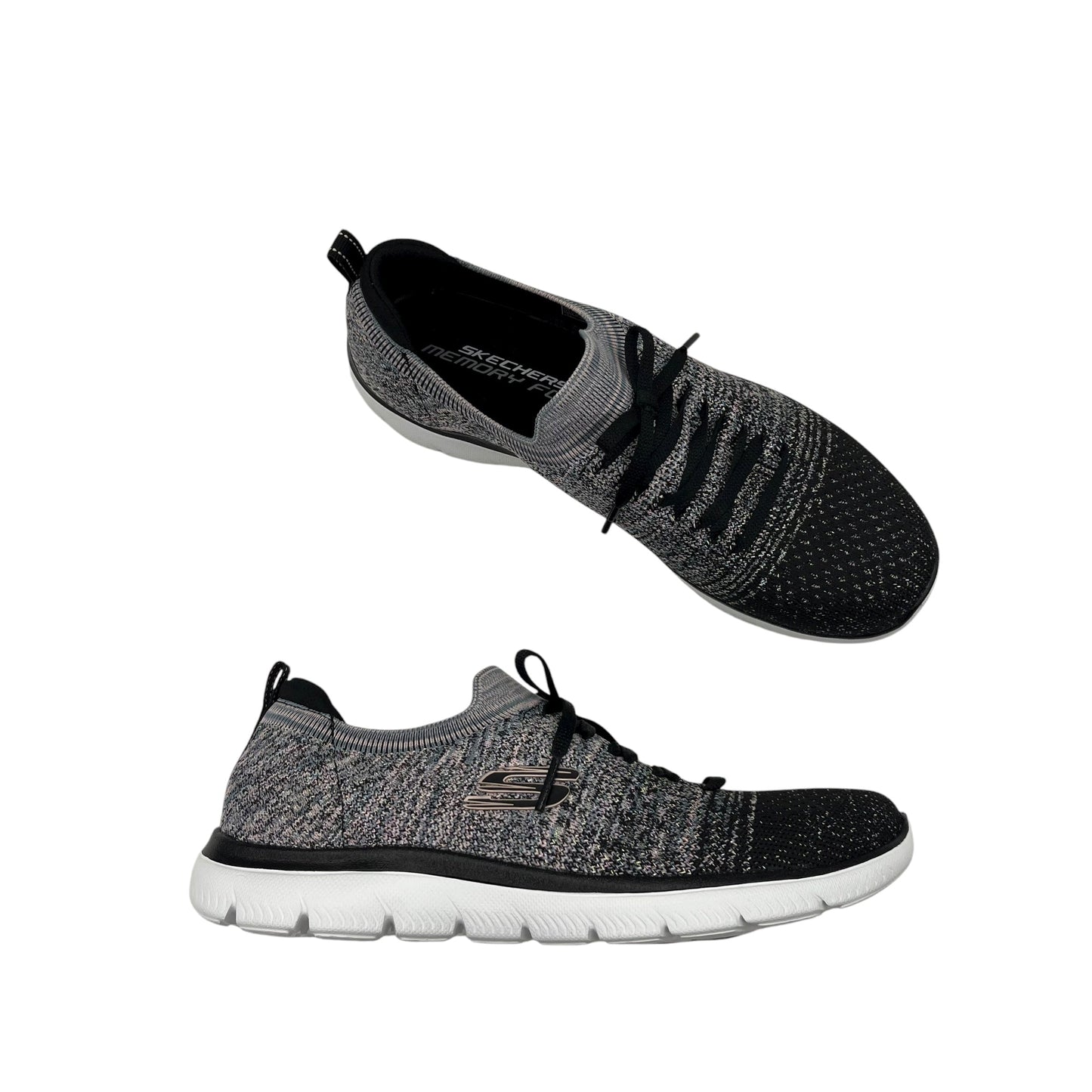 Shoes Sneakers By Skechers In Black & Grey, Size:9