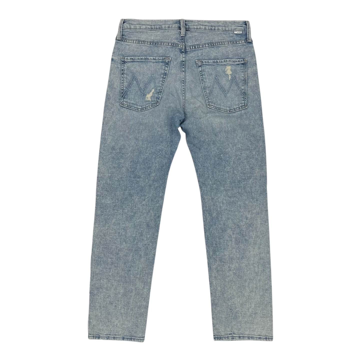 Jeans Straight By Mother In Blue Denim, Size:10