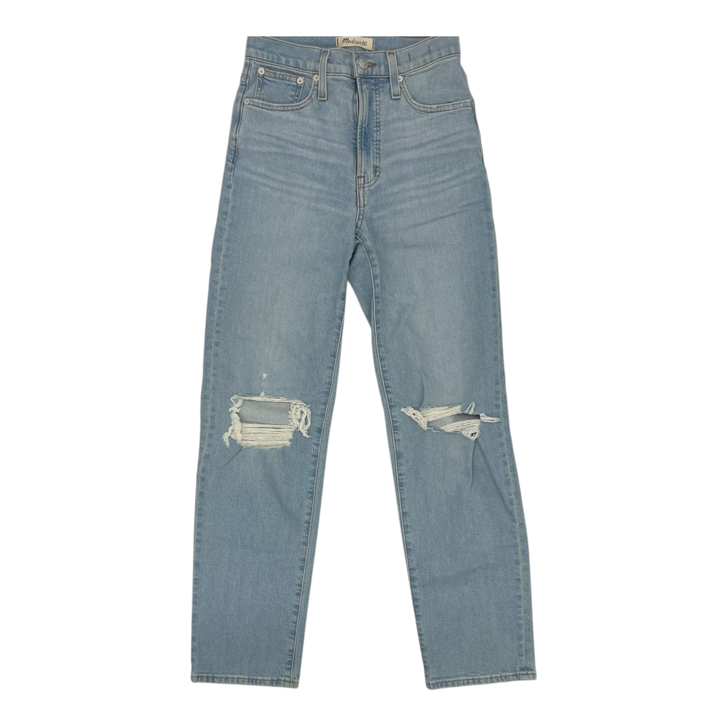 Jeans Straight By Madewell In Blue Denim, Size:0