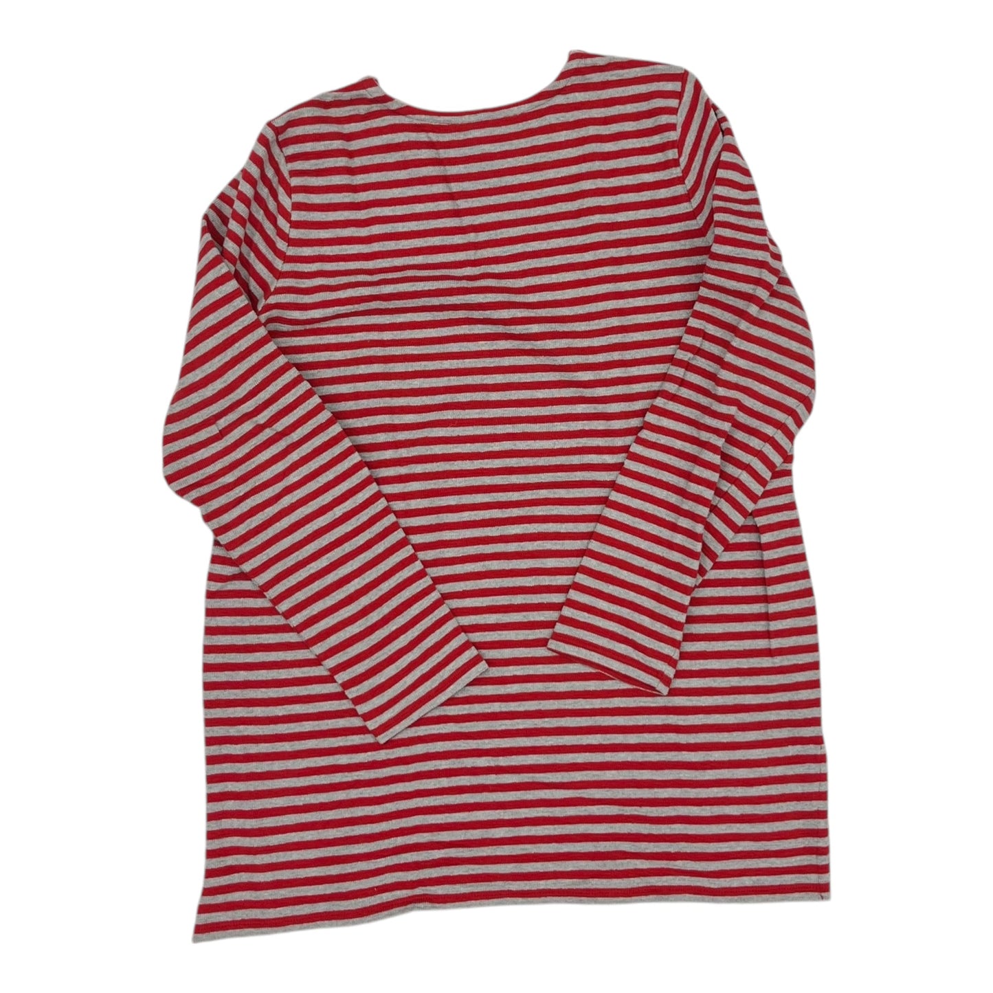 Top Ls By J. Jill In Grey & Red, Size:M