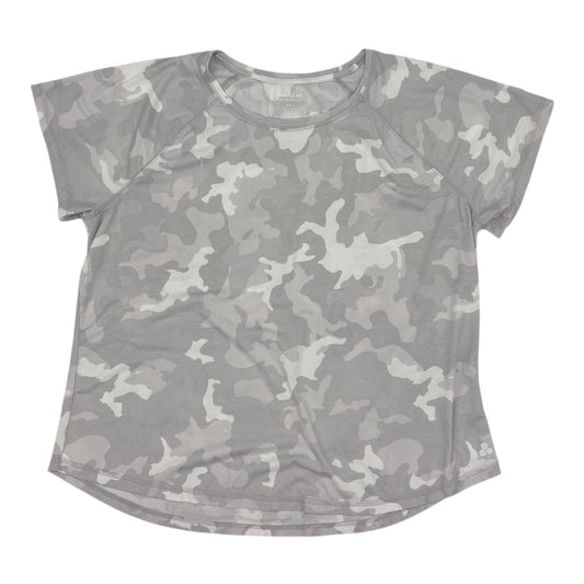 Athletic Top Ss By Tek Gear In Grey, Size:Xxl